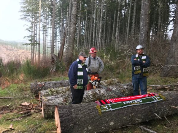 Timber Joey, Timber Jim, Hampton Lumber and the story of this year’s Victory Log